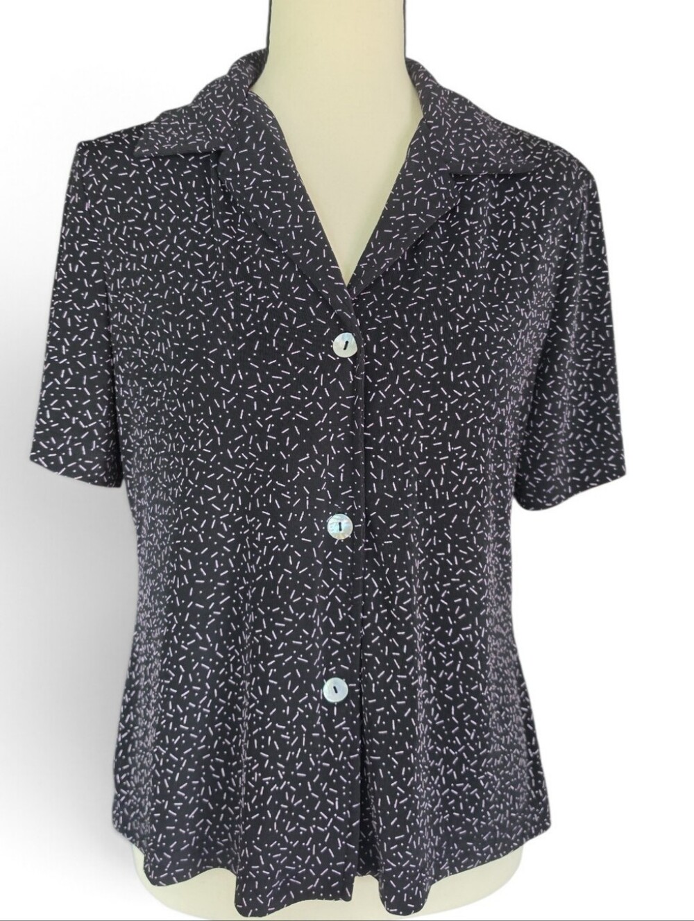 Ronni Nicole Ouida Vintage Short Sleeve Button-Up Shirt